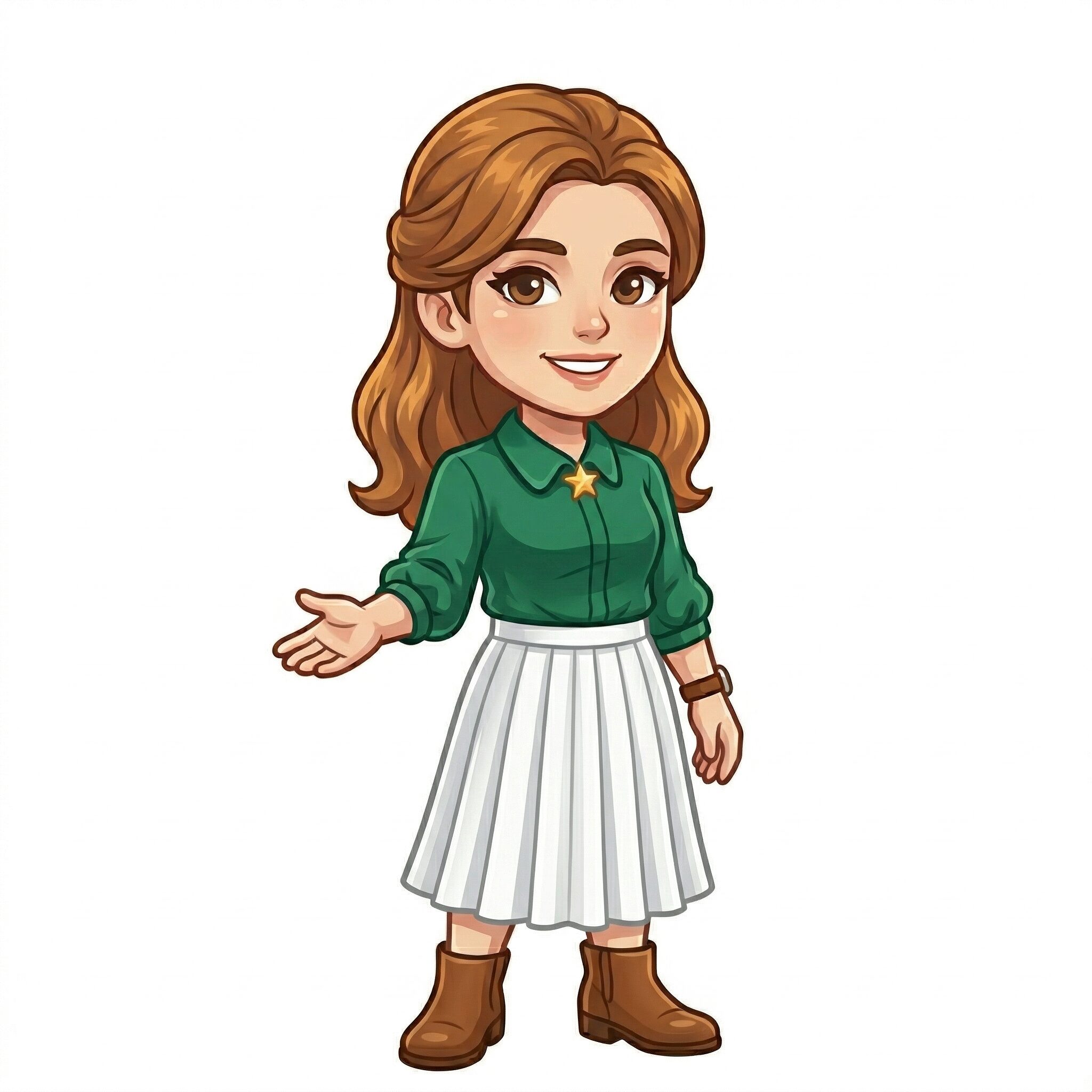 ENFJ(主人公)の女性キャラクターイメージ