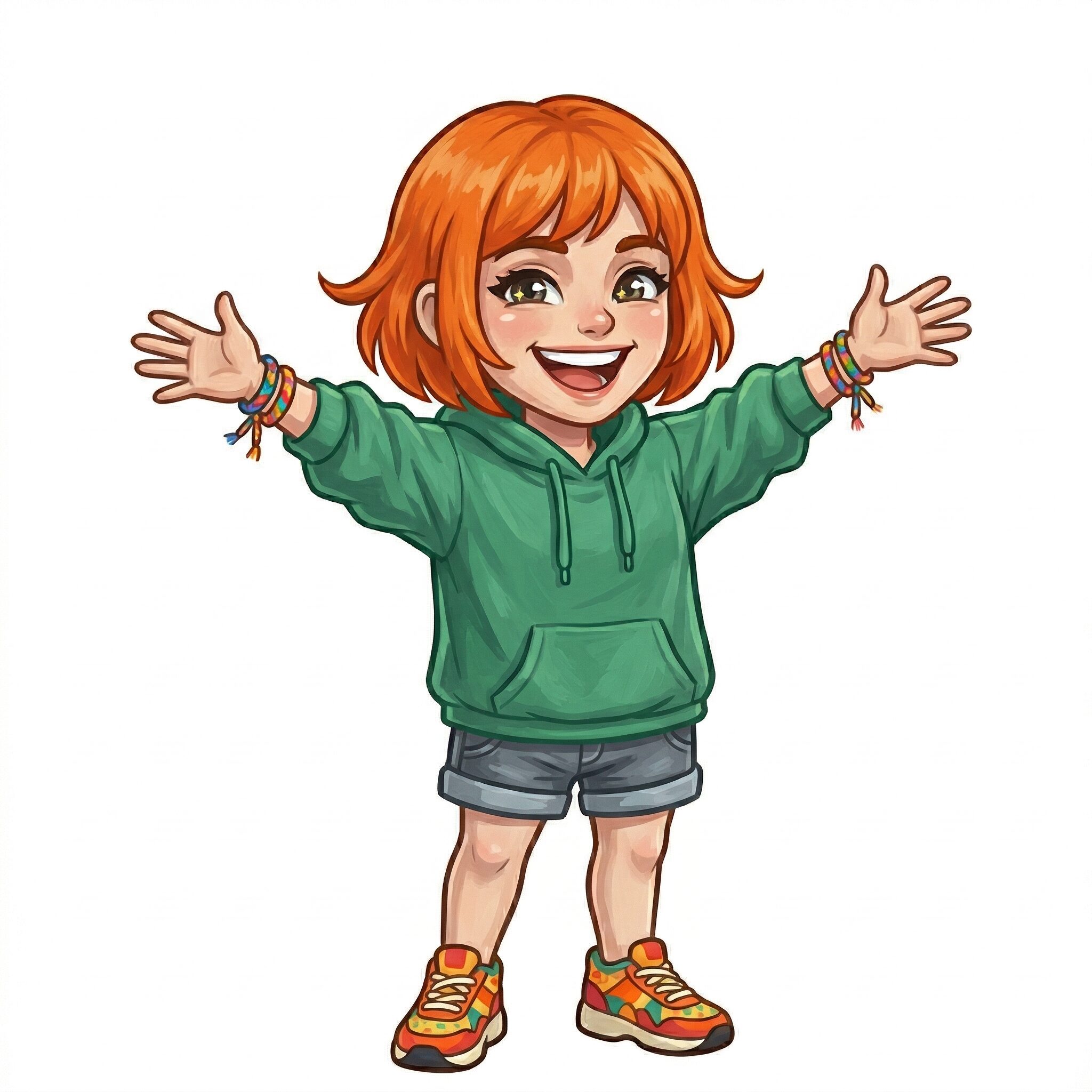 ENFP(運動家)の女性キャラクターイメージ