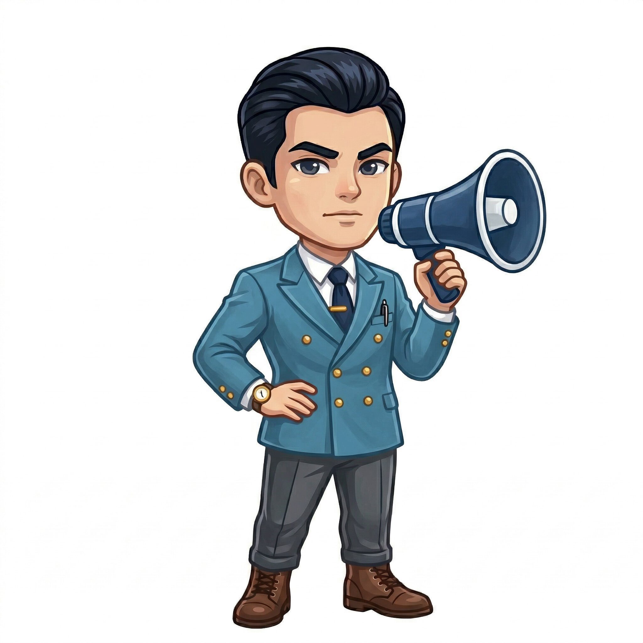 ESTJ（幹部）の男性キャラクターイメージ