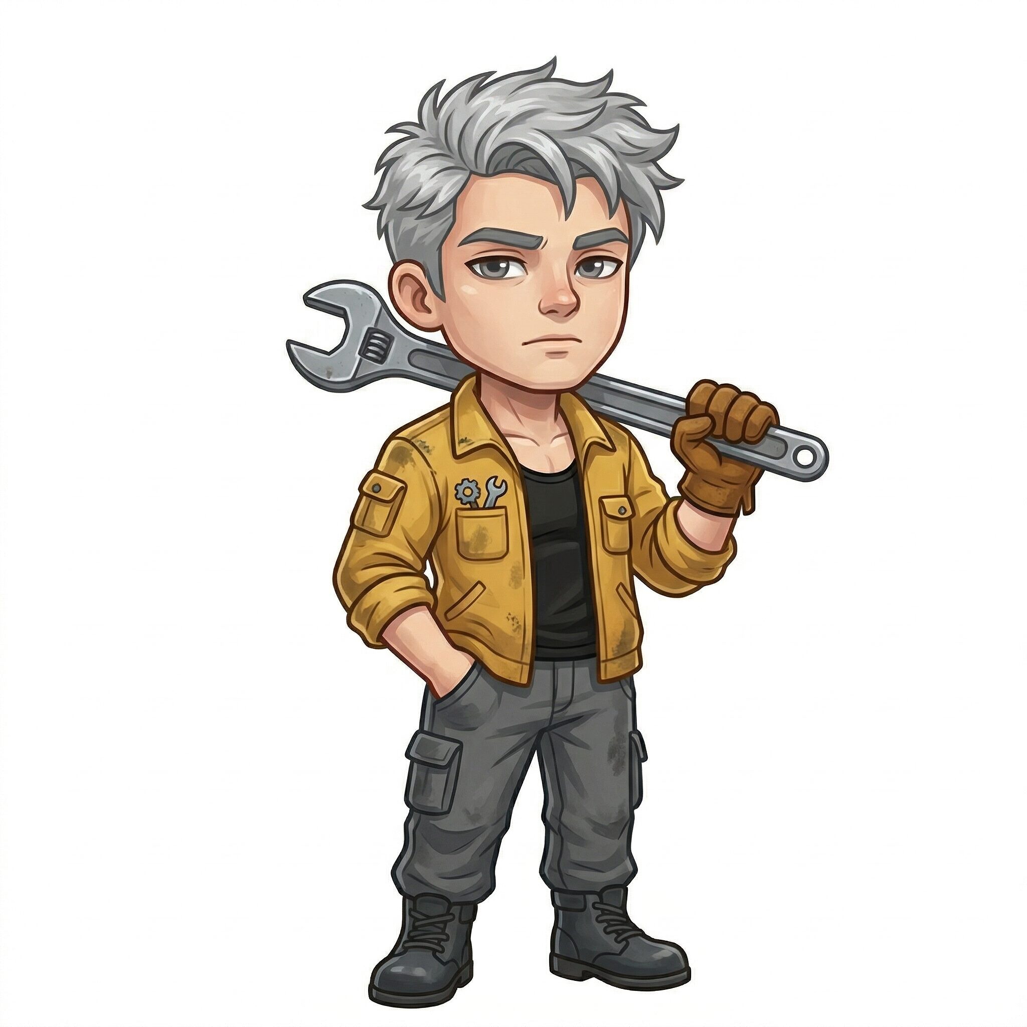 ISTP（巨匠）の男性キャラクターイメージ